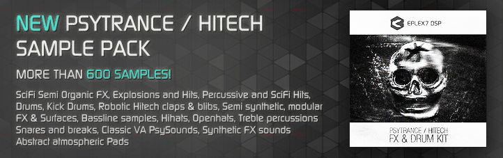 Psytrance / Hitech FX & drum kit sample pack