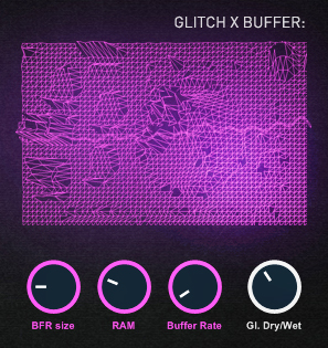 Particle Collider plugin synthesizer Glitch buffer